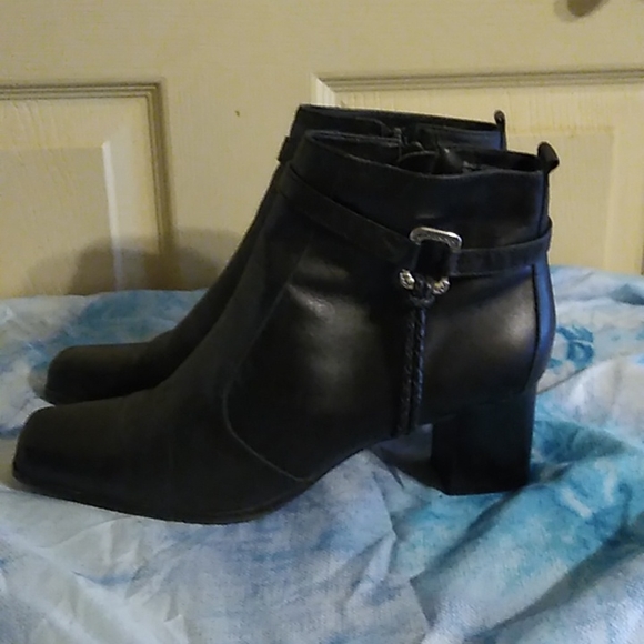 Leather Ankle Boots - Picture 3 of 8